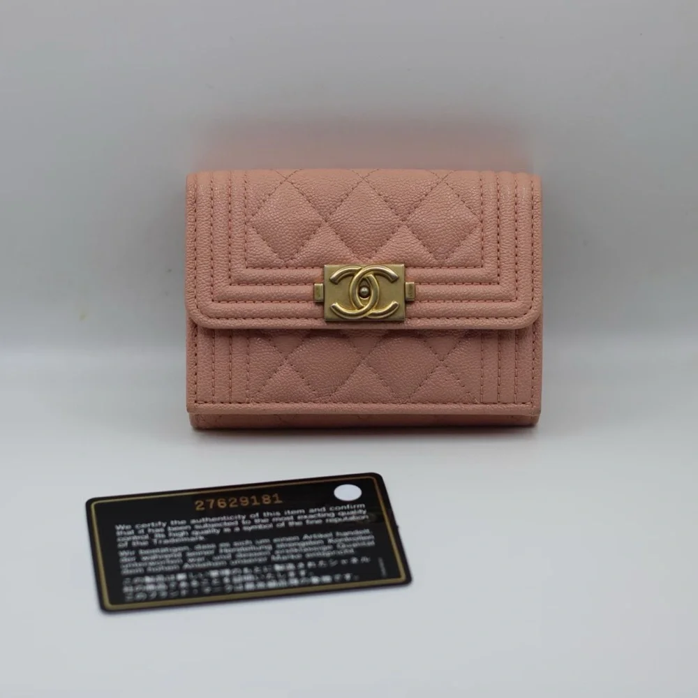 Chanel Boy Trifold Flap Quilted Wallet - Picture 2 of 14
